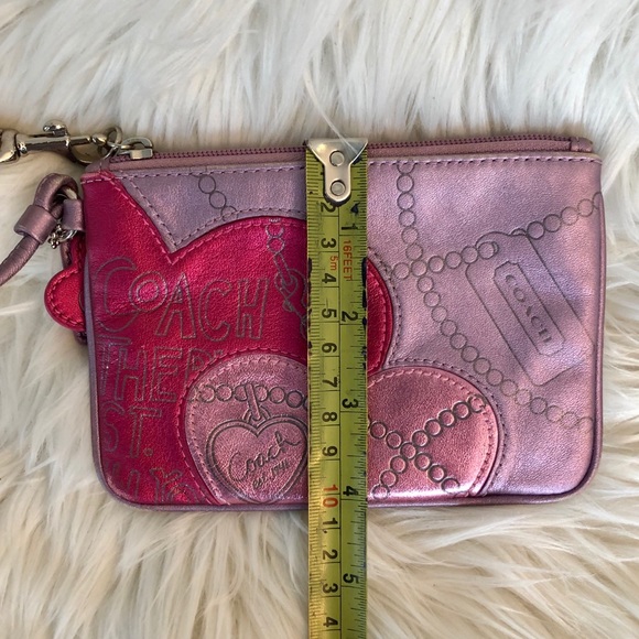 Coach Wristlet, Pink and Purple Metallic, GUC - Picture 9 of 9
